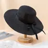 Sombrero de Paja de Verano para Mujer Estilo K Tendencia Estilo Japonés Vacaciones en la Costa Simple y Versátil Sombrilla y Protección Solar Sombrero de Pescador Sombrero de Playa