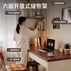 Escritorio de esquina con estantería y librero, mesa integrada para dormitorio, tocador, escritorio de escritura, escritorio de esquina para computadora, escritorio de estudio para estudiantes en casa