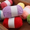 Hilo de Algodón Leche de Cuatro Hilos para Bebé Etiqueta Blanca 25g Grupo Exportación Muñeca de Punto Hecha a Mano Cojín Bufanda Material DIY