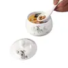 Olla de Cerámica Pequeña para Estofado, Bol para Postre Nido de Pájaro, Bol para Sopa de Restaurante Chino de Hotel