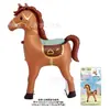 Balão de Filme de Alumínio Ins Desenho Animado Estéreo em Pé Cavalo Aristocrático Decoração de Festa de Aniversário Ano do Cavalo 2026 Decoração de Ano Novo