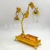 Estante de Uvas Estilo Clásico Europeo Azucarero, Azucarero Dorado Creativo con Cuchara, Tarro de Condimentos de Cocina de Gama Alta Artesanía Metálica