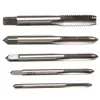 Llave de trinquete con mango en T de plata, portaprietas, 5 M3-M8 3mm-8mm rosca de máquina, tapón métrico