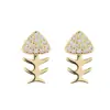 Brincos de Peixe Pequeno de Zircônia Runxin para Mulheres Estilo Coreano Moda Brincos Distintivos Cobre Banhado a Prata Pequenos Brincos de Espinha de Peixe Diamantados Versáteis