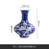 Cerâmica Jingdezhen Porcelana Azul e Branca Antiga Vaso Bambu Rico Sala de Estar Gabinete de TV Enfeites Decorações de Casa Chinesas
