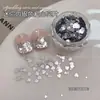 Arte de Uñas Brillante Estrella de Cinco Puntas Piezas Brillantes Primavera y Verano Nuevo Ultra-delgado Plata Oro Claro Mini Mezclado Pegatina Decoración de Uñas