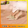 Sapatos de Casamento para Mulheres 2025 Primavera/Verão Nova Moda Versátil Design de Nicho Uso Duplo Sapatos de Salto Alto Femininos de Alta Qualidade