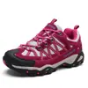 Sapatos Outdoor de Couro Genuíno para Outono e Inverno Transfronteiriços para Homens, Sapatos de Caminhada para Casal Respiráveis de Malha Antiderrapante, Sapatos de Caminhada de Cano Baixo Atacado