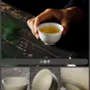 Taza de Té de Porcelana Blanca Cerámica Dehua, Taza de Maestro de Jade Nefrita, Juego de Té, Taza de Té, Vidriado Brillante Individual para Oficina Hospitalidad