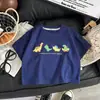 Nueva camiseta infantil para niños bebé verano caricatura niñas manga corta estilo coreano holgada casual top cuello redondo ropa infantil