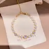 Pulsera de perlas con lazo de doble capa estilo vintage francés, diseño único y versátil, joyería de lujo ligero y de alta gama