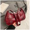 2025 Bolsa Feminina de Design de Nicho Bolsas Transfronteiriça Moda de Luxo Bolsa de Ombro Nova Outono e Inverno Coreana Bolsa Casual de PU