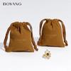 Nueva Venta Caliente Bolsa de Joyería de Sarga de Algodón Bolsa de Joyería Pequeña Bolsa de Joyería Boca con Cinturón de Alta Gama Bolsa de Joyería para Joyería Personalizada