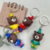 Llavero Creativo de Silicona 3D Oso Rayo Muñeca Caricatura Mixta de Moda para Actividades de Regreso a Clases Regalo Barato Venta al por Mayor