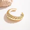 Pulseira Geométrica Assimétrica CCB Dourada e Prateada Europeia e Americana Transfronteiriça Hip-Hop Estilosa Exagerada Conjunto de Pulseiras de Joias para Mulheres