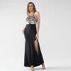 Encaje Europeo y Americano Sexy Pijama de Tirantes Ropa de Casa para Mujer Malla Vestido de Noche Tienda Nocturna Vestido de Noche Vestido Largo