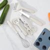Juego de utensilios de cocina 6 piezas cuchillo para cortar fruta combinación raspador de melón cuchillo para cortar fruta para comida complementaria juego con base de almacenamiento