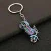 Colgante Llavero de Motocicleta Más Vendido Transfronterizo, un Colgante de Rueda de Motocicleta Realista Que Se Mueve, Decoración Exquisita