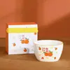 Conjunto prato tigela louça cerâmica sorte criativo presente caixa de presente louça cerâmica presente prático atividade de abertura