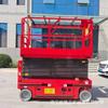 Los fabricantes suministran plataformas elevadoras de tijera móviles autopropulsadas con elevación hidráulica eléctrica para trabajos aéreos.