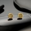 Clips de Orelha com Padrão Retrô para Homens, Brincos de Design Magnético de Luxo Leve e High-End para Mulheres, Brincos Versáteis e Exquisitos da Moda e Atacado de Joias