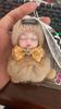 Muñeca para Dormir de Piel Genuina Influencer de Tiktok Accesorios para Bolsos Femeninos Colgante de Peluche Juguete de Muñeca con Piel para Bolsos