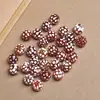 Ágata Roja del Tíbet Ágata Negra Dzi Cuentas Redondas Blancas Pulsera DIY Pulsera Cuentas Sueltas Cuentas Redondas Dzi Suministro Directo de Fábrica