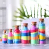 Mini Garrafa Pequena Garrafa de Vidro para Desejos Garrafa Vazia Garrafa de Coleção de Viagem Garrafa de Desejos com Rolha Garrafa para DIY Tira de Papel de Lixa de Deserto