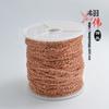 Accesorios de joyería DIY, cadena cruzada de oro real de 18 quilates bañada en cobre, cadena O, cadena hecha a mano