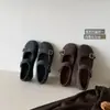 Zapatos Mary Jane de Piel Sintética para Mujer Gu Yun con Tacón Oculto, Nueva Colección Otoño/Invierno 2026, Zapatos Planos de Ballet de Piel Sintética