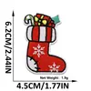 Adesivos de Tecido de Natal Prontos do Fabricante Papai Noel Boneco de Neve Bordados Adesivos Patch Roupas Chapéu Adesivos de Patch Atacado