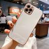 Capa Protetora Ins Adequada para Apple iPhone15promax6D Galvanizada Furo Fino Macaron Samsung S22PLUS