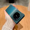 Adecuado para Huawei Matex6 Funda para Teléfono Móvil de Fibra de Carbono con Carga Magnética Integrada Matex5 Cubierta Protectora Plegable de Negocios con Sensación de Piel