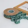 Caixa de Presente Dobrável com Blocos de Cor e Flores Tridimensionais Material de Embalagem Fita Laço Macaron Venda por Atacado Decoração de Fita