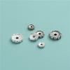 S925 Sterling Silver Retro Espiral Anel Junta Espaçador Wen Play Pulseira Acessórios DIY Handmade Corda Handstring Material Bag