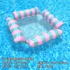 Raft Inflable Flotante Modelo Nuevo Transfronterizo para Exteriores Plegable con Respaldo Malla Cama Flotante Productos Inflables para Agua Sillón Cama Flotante