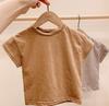 Conjunto de camiseta de manga corta y pantalones cortos con tirantes para bebés y niñas de verano.