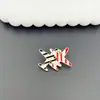 Broche de Esmalte Rayado de Avión Pequeño Japonés y Coreano de Moda Venta al por Mayor Insignia de Pin de Solapa de Moda Versátil Ropa