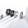 Pendientes de Hip Hop para Hombre, Modernos, Personalizados, Brillantes, Acero Inoxidable, Simples, con Incrustaciones de Diamantes, Moda, Hebilla para la Oreja, Pendientes de Nicho Europeos y Americanos
