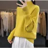 Suéter de Punto Canalé Ajustado con Cuello Alto de Media Manga Engrosado Nuevo Transfronterizo Otoño/Invierno 2026 Top Básico para Mujer