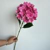 Ramo único 72 peças de filme 3D hortênsia casamento auditório teto estrada chumbo alto arranjo de flores floral decoração suave hortênsia