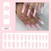 Mostrando Arte de Uñas Blanco Otoño e Invierno Necesario Arte de Uñas de Diamante Brillante Temperamento de Hada Pura Diamante Completo Usar Armadura 24 Piezas