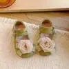 Zapatos Planos Florales para Niñas con Banda Elástica, Boca Baja, Antideslizantes, Zapatos de Princesa, Nuevo Estilo Primavera y Otoño 2026, Zapatos Retro de Punta Redonda para Niñas