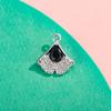 Pingente Acessórios de Folha Colorida Cristal Vidro Incrustado Diamante Liga Acessórios de Joalheria DIY Pulseira Roupa