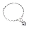 Série Tridimensional em Formato de Coração de Brincos de Menina Doce, Conjunto de Pulseira, Colar, Presilhas de Orelha, Conjunto de Joias de Coração Brilhante