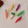 Divertidos Pasadores para el Cabello de Verduras Simuladas: Lindos Pasadores de Zanahoria, Pinzas para Flequillo Lateral y Accesorios para el Cabello