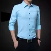 Camisa Branca Masculina de Manga Longa, Corte Slim, Não Amassa, Profissional, Formal para Negócios, Trabalho, Camisa para Terno Masculino, Padrinhos, Casamento