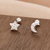 Aretes de Plata Esterlina s999 para Mujer Plata de Pie Tornillo Patrón de Seda Simple Elegante ins Pequeños Clavos para Cartílago de la Oreja Aretes Semanales Libres para Dormir