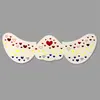 Pegatinas de pecas para el Día de la Independencia Americana Transfronterizas con Estrellas Rojas y Azules, Impermeables y a Prueba de Sudor, Pegatinas de Maquillaje de Fiesta de Larga Duración