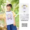 64.9 Conjunto de Três PeçasAlgodão Antibacteriano Refrescante Tops de Verão de Manga Curta para Crianças Camisetas para Meninos Camisetas Curtas de Verão para Meninas